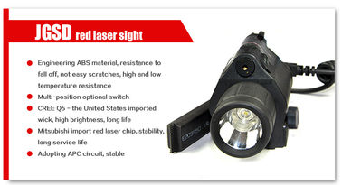 Laser speed Red Combo LED Flashlight with Quick Rail Mount gun sight supplier