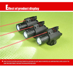 Laser speed Red Combo LED Flashlight with Quick Rail Mount gun sight supplier