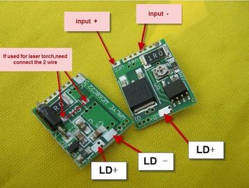 500mW-1 W 445nm/447nm/450nm Blue Laser Drive Circuit Board / Double lithium drive supplier