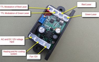 10-500mW Green Laser+200mW Red Laser Drive Circuit with TTL Modulation supplier