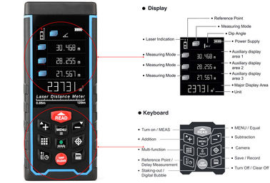 New Release 120m 1.9&quot; LCD Digital Self-Calibration Laser Distance Meter With Camera Measurement Function supplier