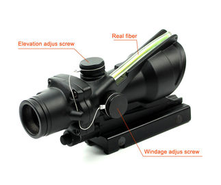 HD-2CRQ 1x32 Hunting Scopes Sight Optics Real Fiber R or G Dot Rifle Scope With 20/11mm Rail supplier